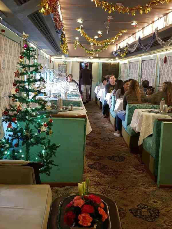 Palace on Wheels: The decorated train on the occasion